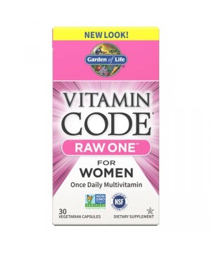 Vitamin Code RAW ONE Women - multivitamín pro ženy - 30 kapslí